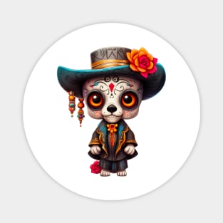 Dia de los Muertos Dog #10 Magnet